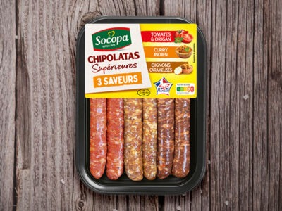 Assortiment chipolatas 3 saveurs gourmandes