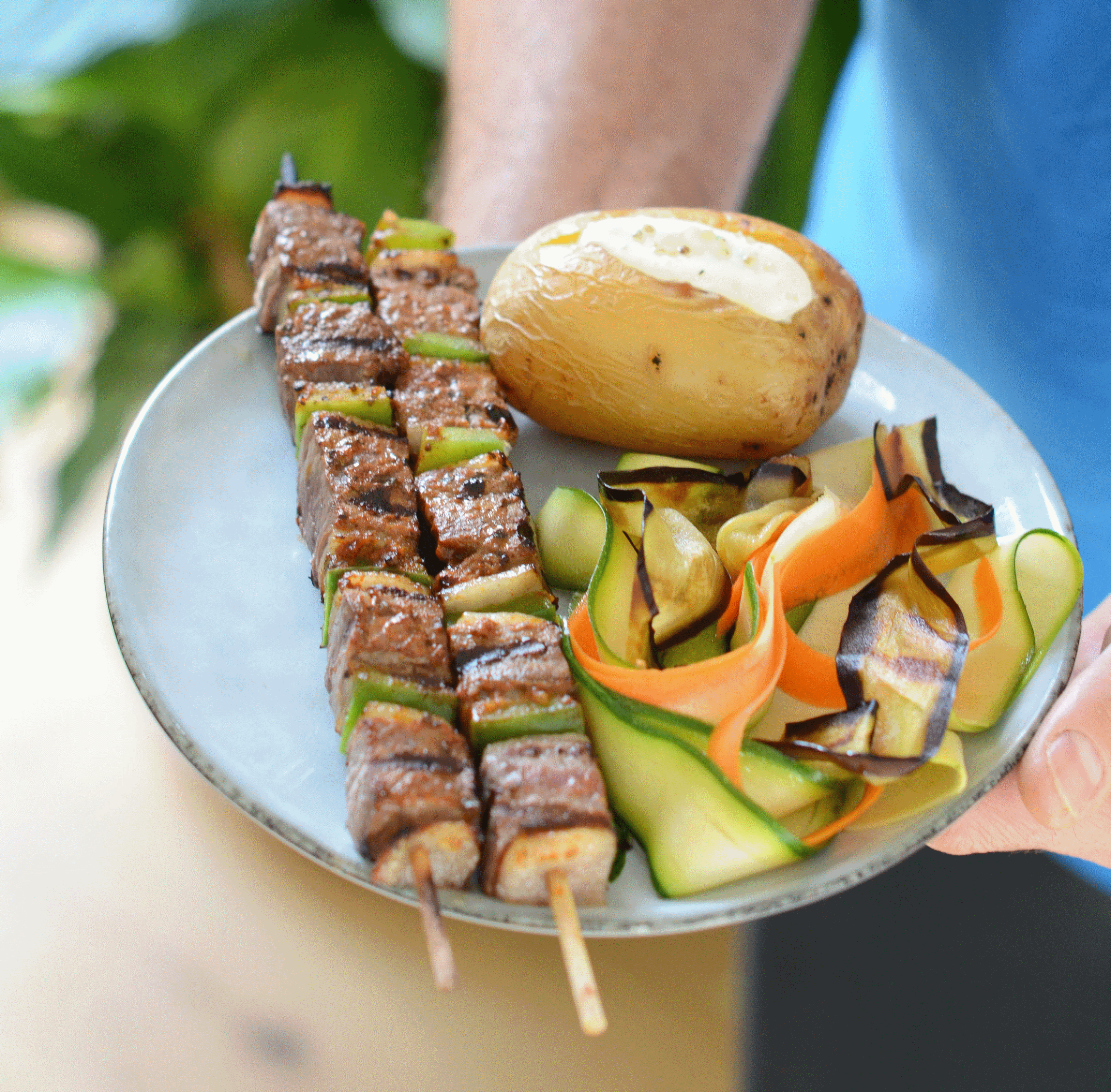 16 Brochettes En Acier Inoxydable 32cm - Brochettes De Viande Noires Pour Barbecue, Légumes Et Fruits De Mer