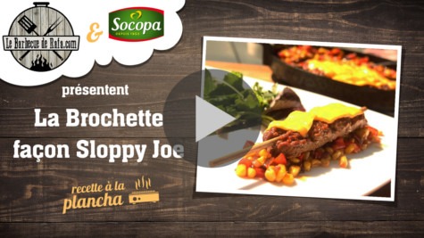 Brochette Plein Grill façon Sloppy Joe