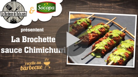 Brochette Plein Grill sauce Chimichurri