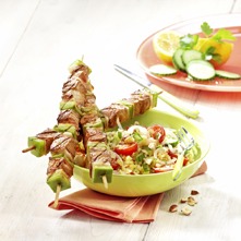 Brochettes de boeuf Extra Tendre et taboulé de boulgour