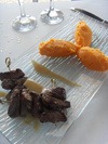 Brochettes de boeuf sauce porto et pain d’épices et sa purée de patate douce