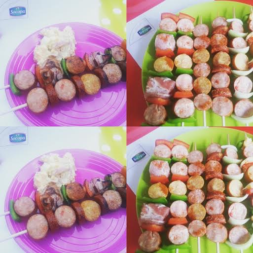 Brochettes de saucisses épicées