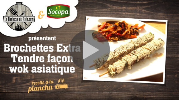 Brochettes Extra Tendre façon wok asiatique