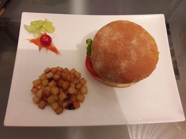 Burger ail-ciboulette