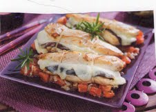 Escalopes de veau aux aubergines