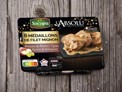 6 médaillons de filet mignon et garniture gourmande