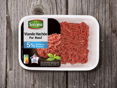 Viande hachée pur boeuf 15% MG - Socopa