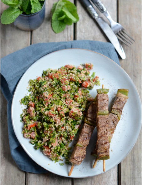 Mini brochettes de bœuf à la libanaise