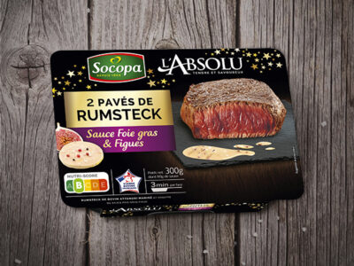 2 Pavés de Rumsteck sauce Foie gras et Figues