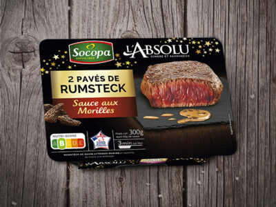 2 Pavés de Rumsteck sauce aux Morilles
