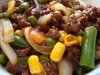 Poêlée de boeuf caramélisé aux cinq légumes