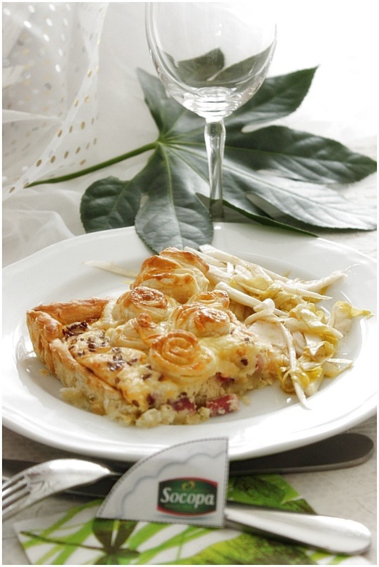 Quiche pommes poitrine demi-sel