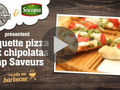 Roquette pizza aux chipolatas Cap Saveurs