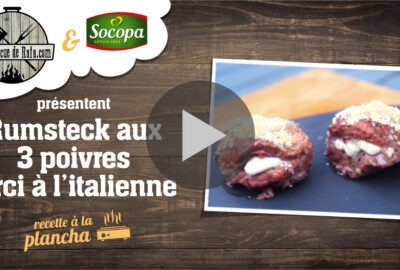 Rumsteck aux 3 poivres farci à l’italienne