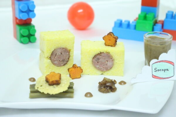 Saucisse de Beaufort et sa polenta onctueuse