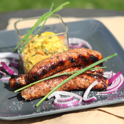 Saucisses à l’Andalouse et Dhal de lentilles corail