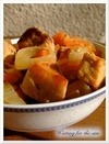 Sauté de porc aigre-douce échalotes et carottes croquantes