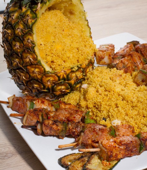 Semoule aux fruits grillés