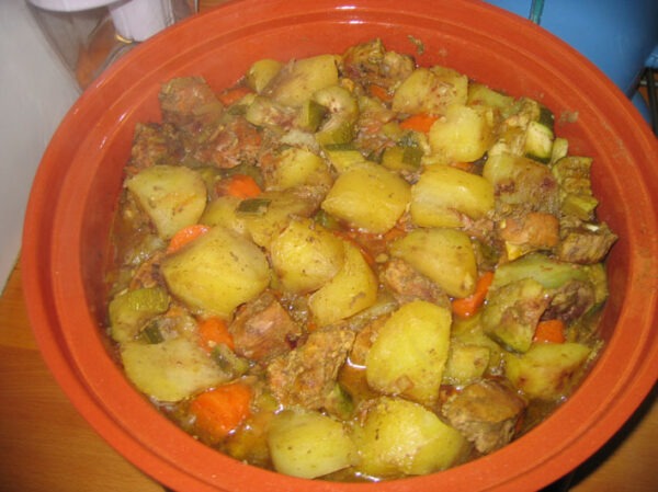Tajine de veau aux pommes de terre