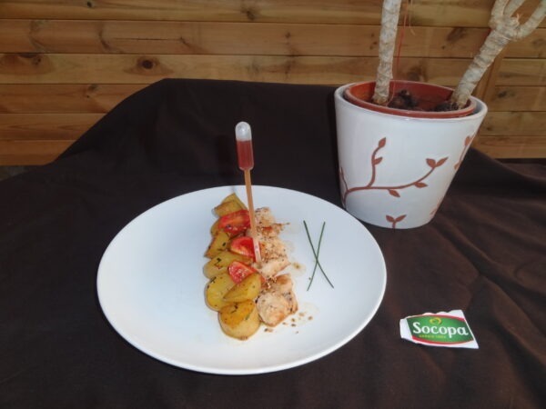 Veau sauce aux 3 agrumes et pommes de terre sautées