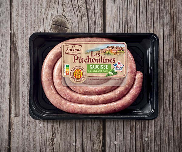 Saucisse roulée à l’ail des ours
