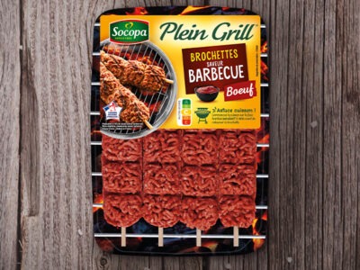4 brochettes au boeuf Plein Grill saveur barbecue