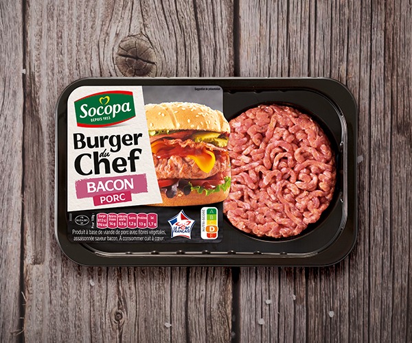 Burger du Chef porc goût bacon