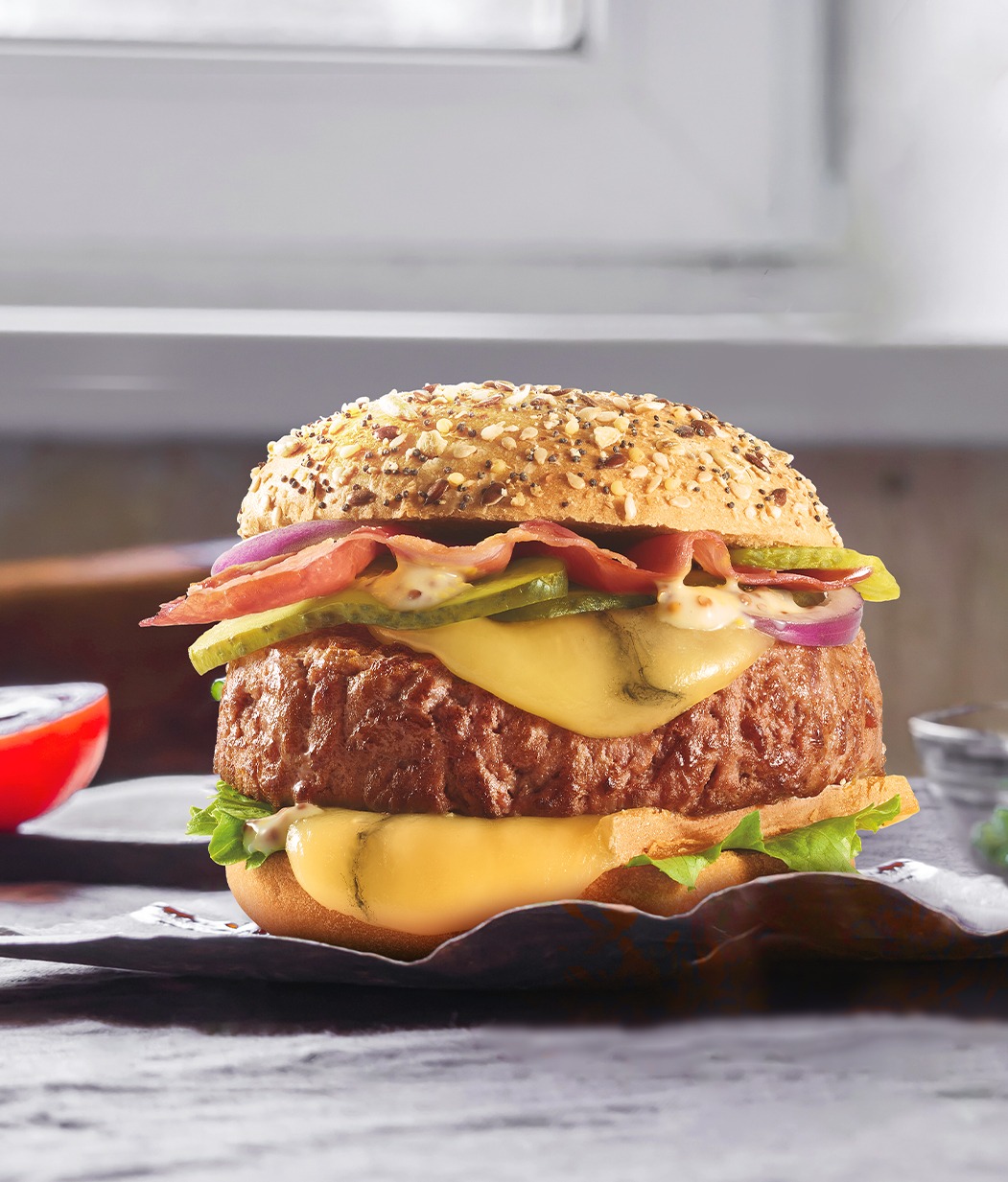 Burger montagnard à la raclette - Socopa