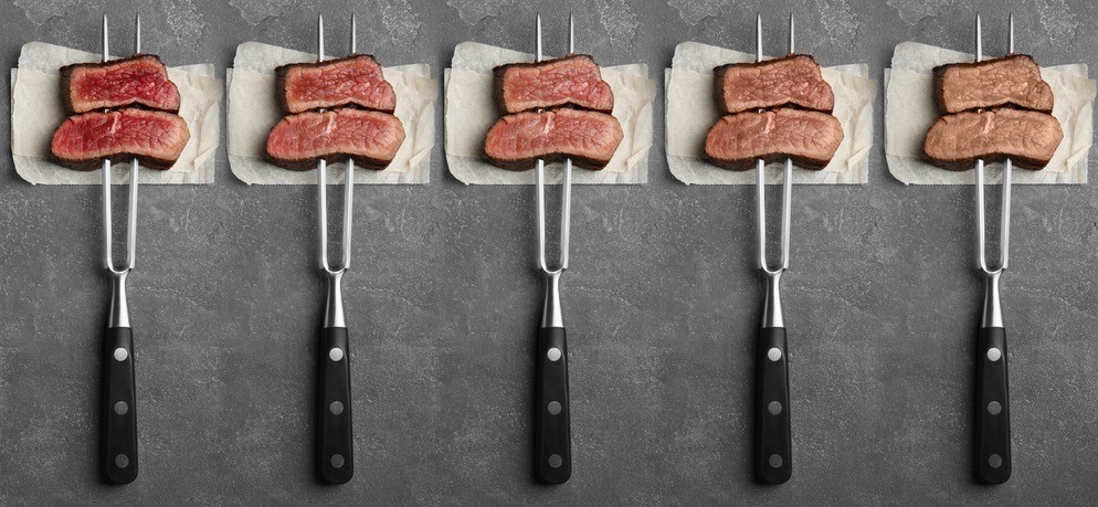Comment détermine-t-on le point de cuisson d'une viande ?