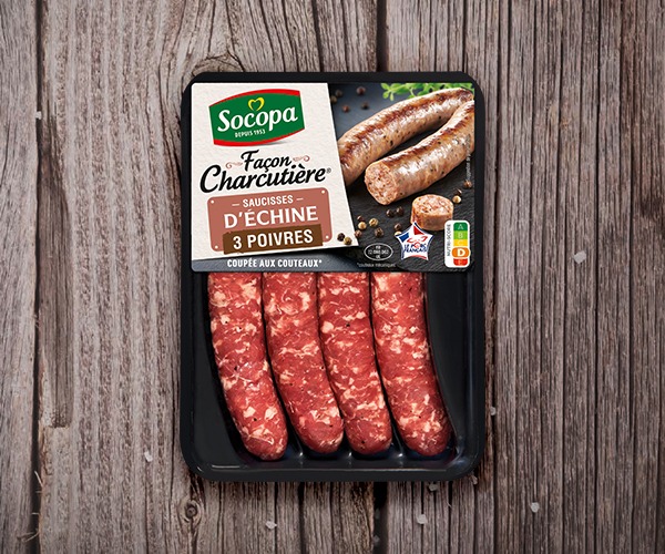 Saucisses d&rsquo;Echine 3 poivres