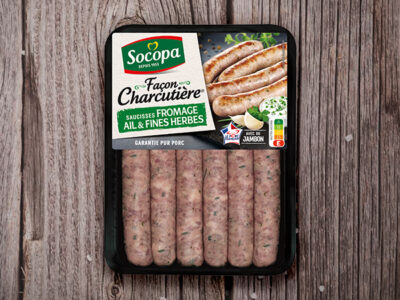 Saucisses Fromage ail & fines herbes