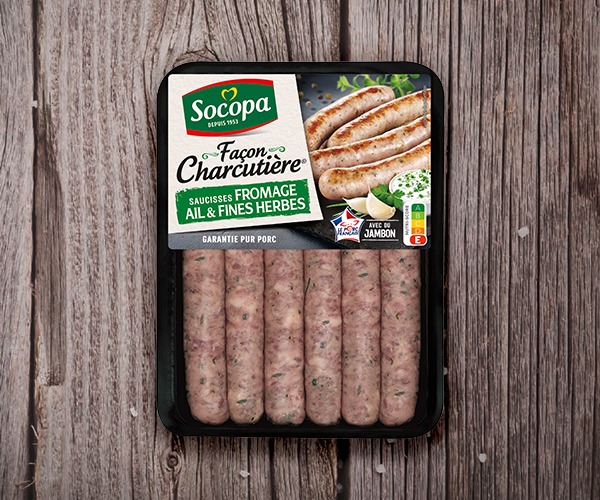 Saucisses Fromage ail & fines herbes