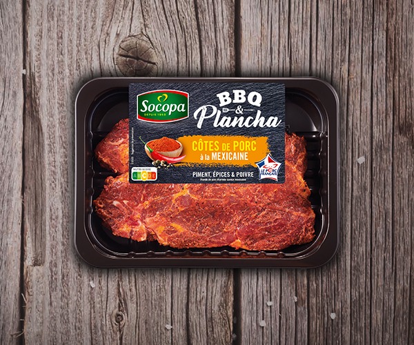 2 côtes de porc à la Mexicaine