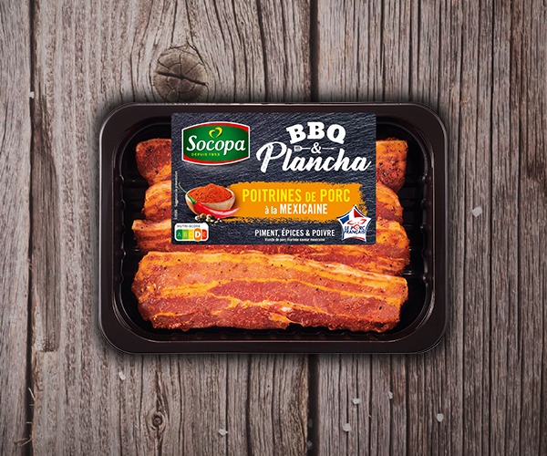 4 poitrines de porc à la Mexicaine