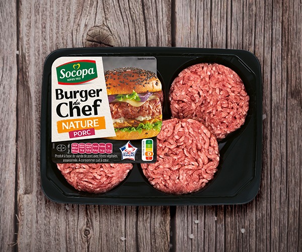 Burger du Chef porc nature