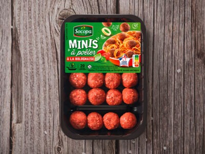 Minis boulettes au bœuf à poêler à la bolognaise