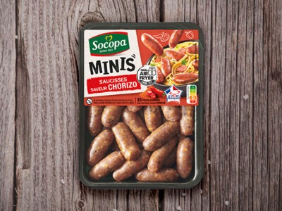 Minis saucisses à poêler saveur chorizo