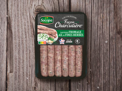 Saucisses Fromage ail & fines herbes