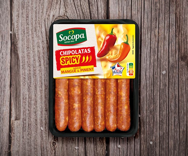 Chipolatas SPICY saveur mangue & piment
