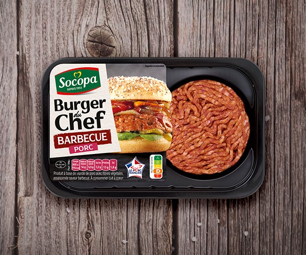 Burger du Chef Porc goût barbecue