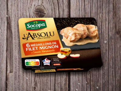 6 médaillons de filet mignon et sauce normande